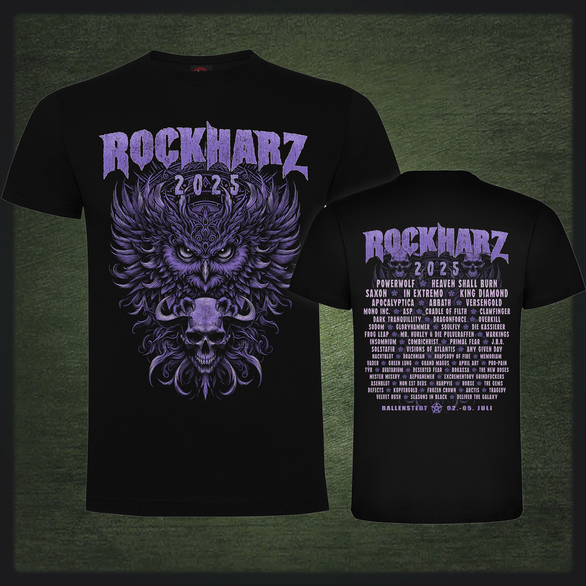 ROCKHARZ 2025 "THE KING OWL" SHIRT