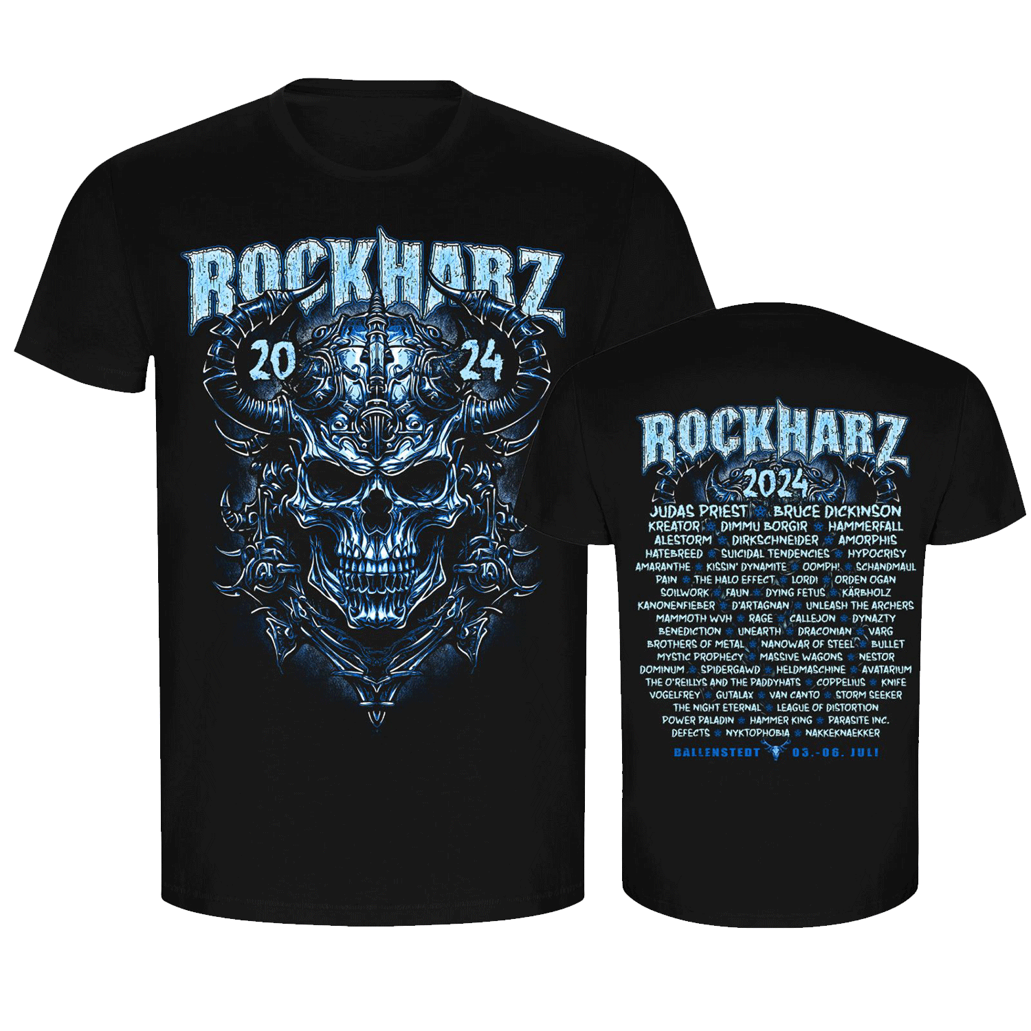 ROCKHARZ 2024 "BLUE SKULL" SHIRT