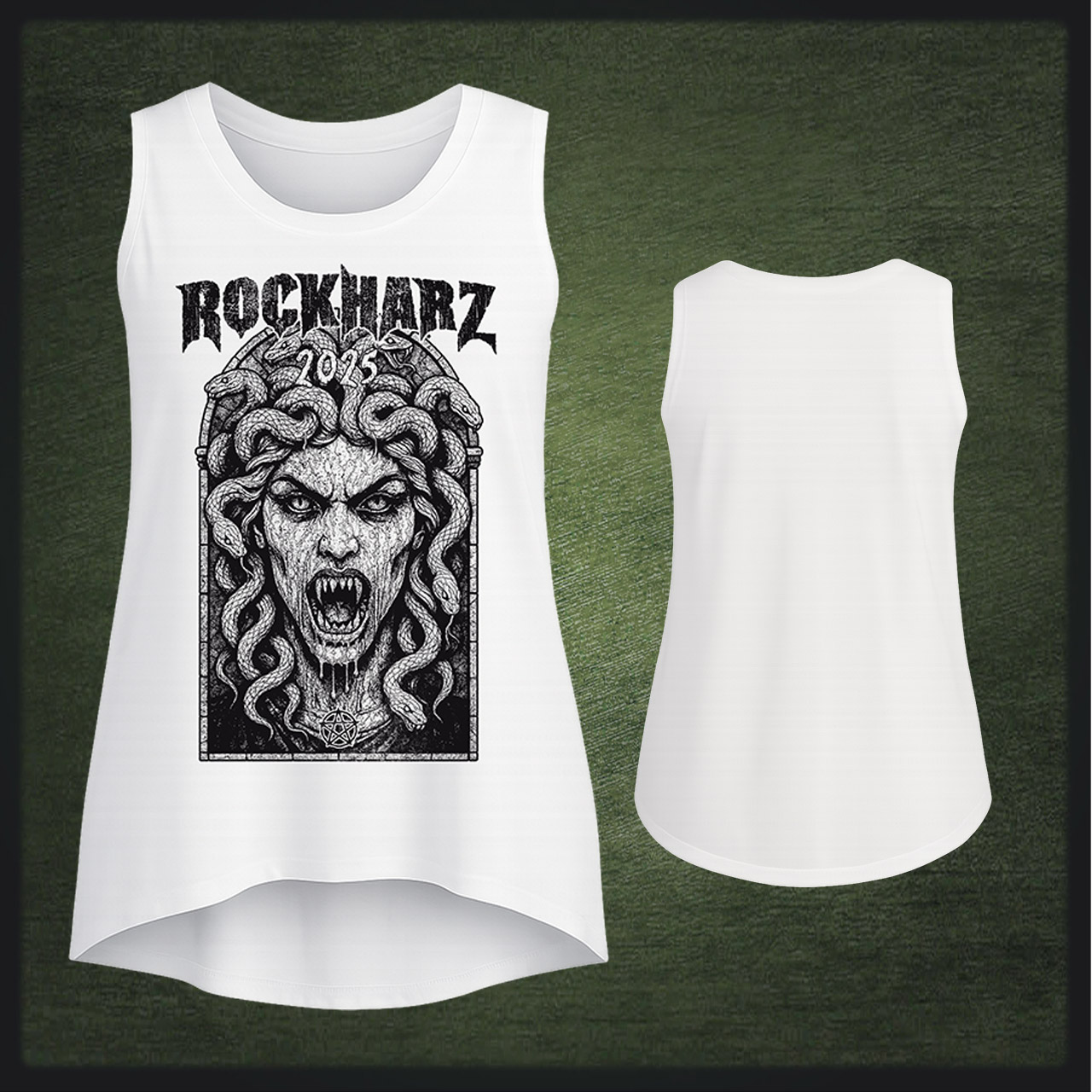 ROCKHARZ 2025 "MEDUSA SPECIAL WHITE" TANKTOP ROCKHARZ 2025 "MEDUSA SPECIAL WHITE" TANKTOP