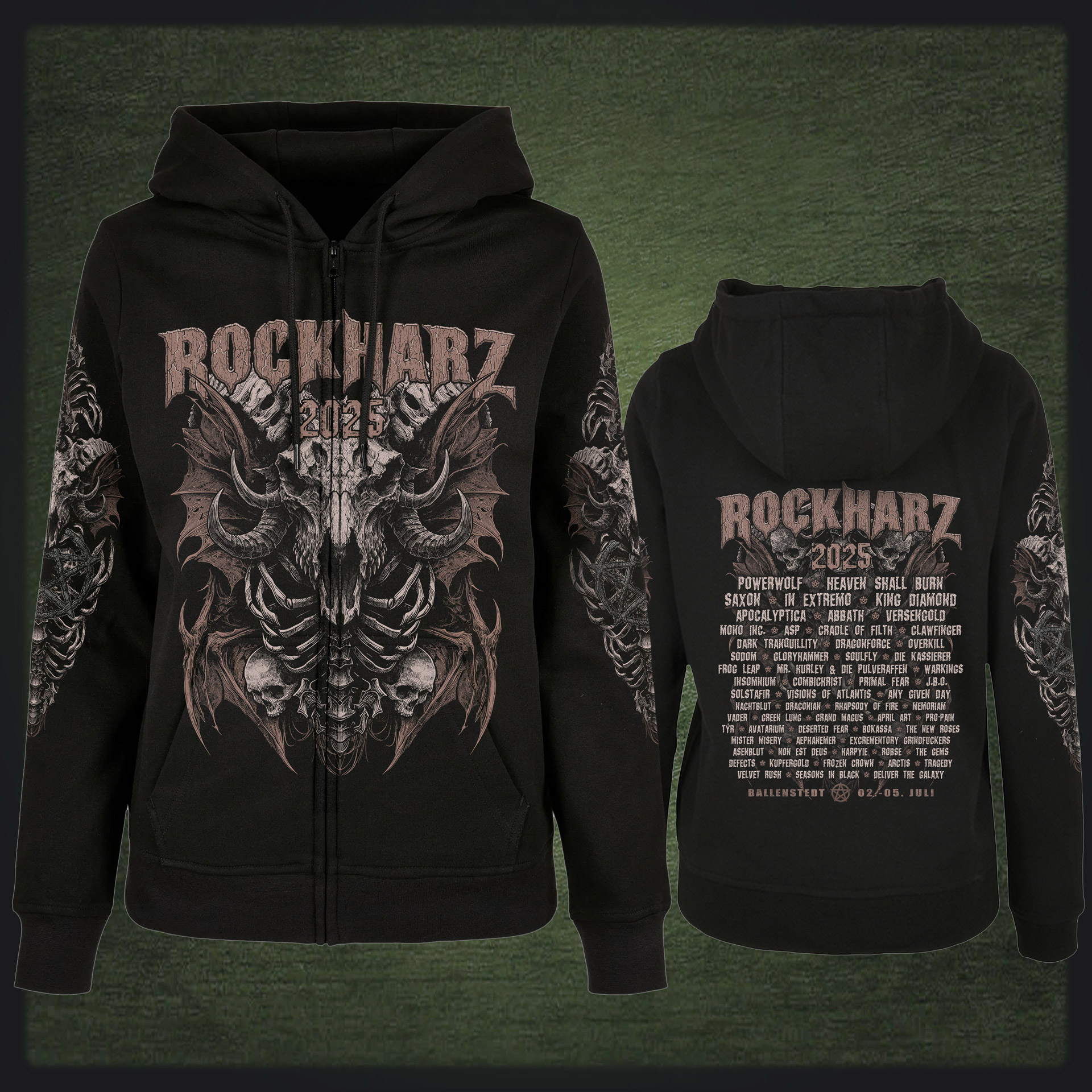 ROCKHARZ 2025 "THE GOAT" GIRLIE ZIPPER