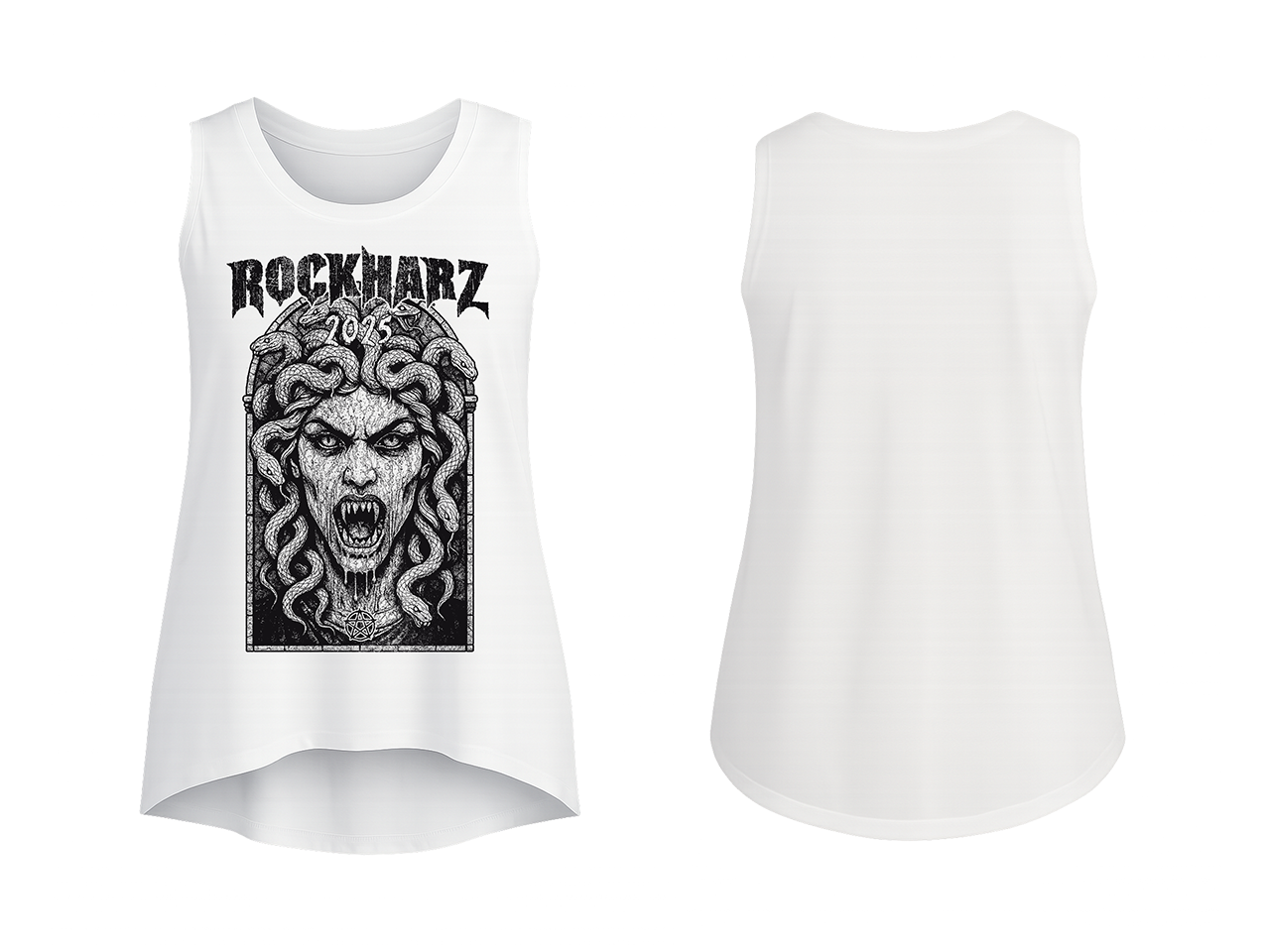 ROCKHARZ 2025 "MEDUSA SPECIAL WHITE" TANKTOP
