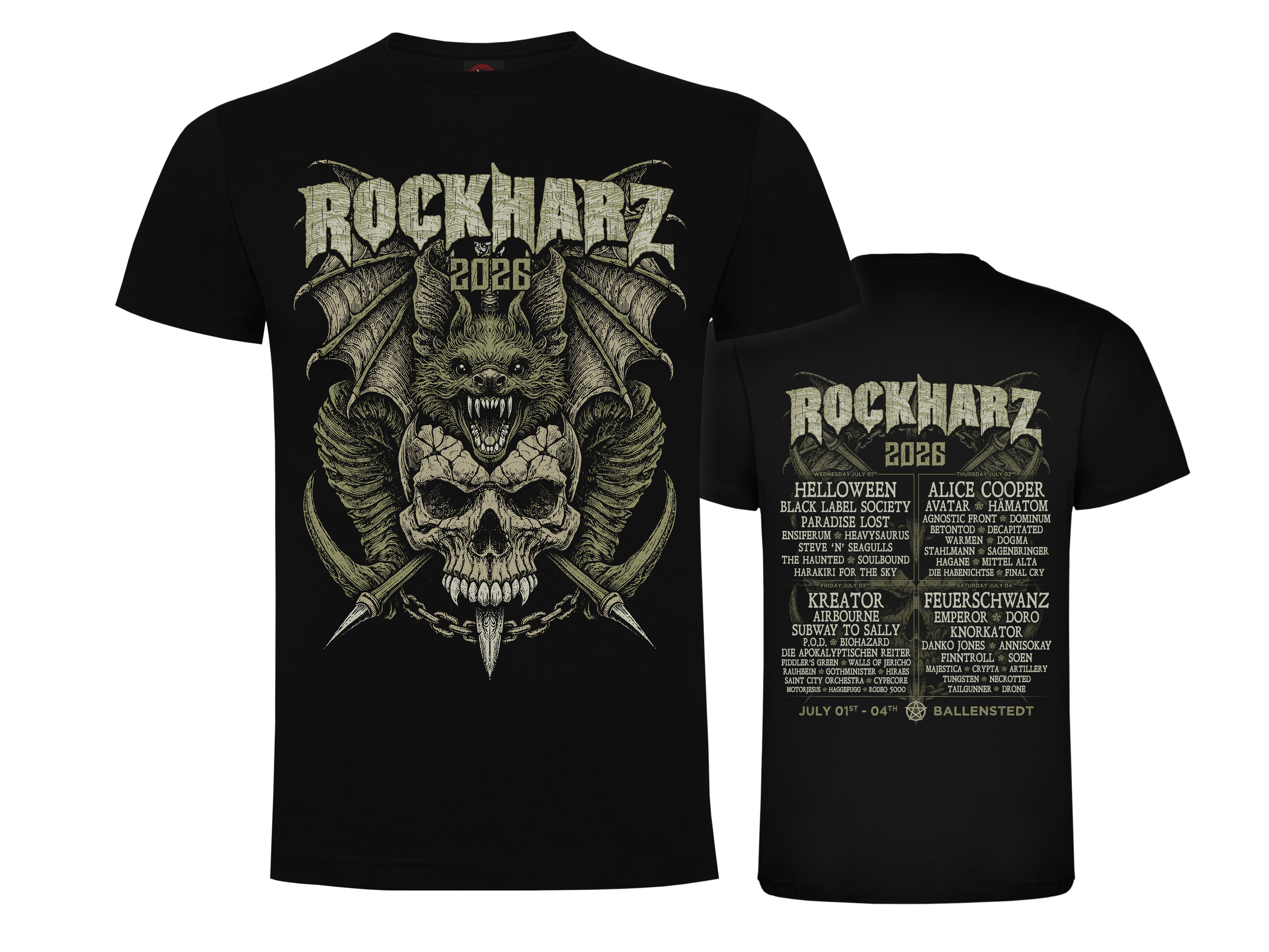 ROCKHARZ 2026 "THE BAT" T-SHIRT