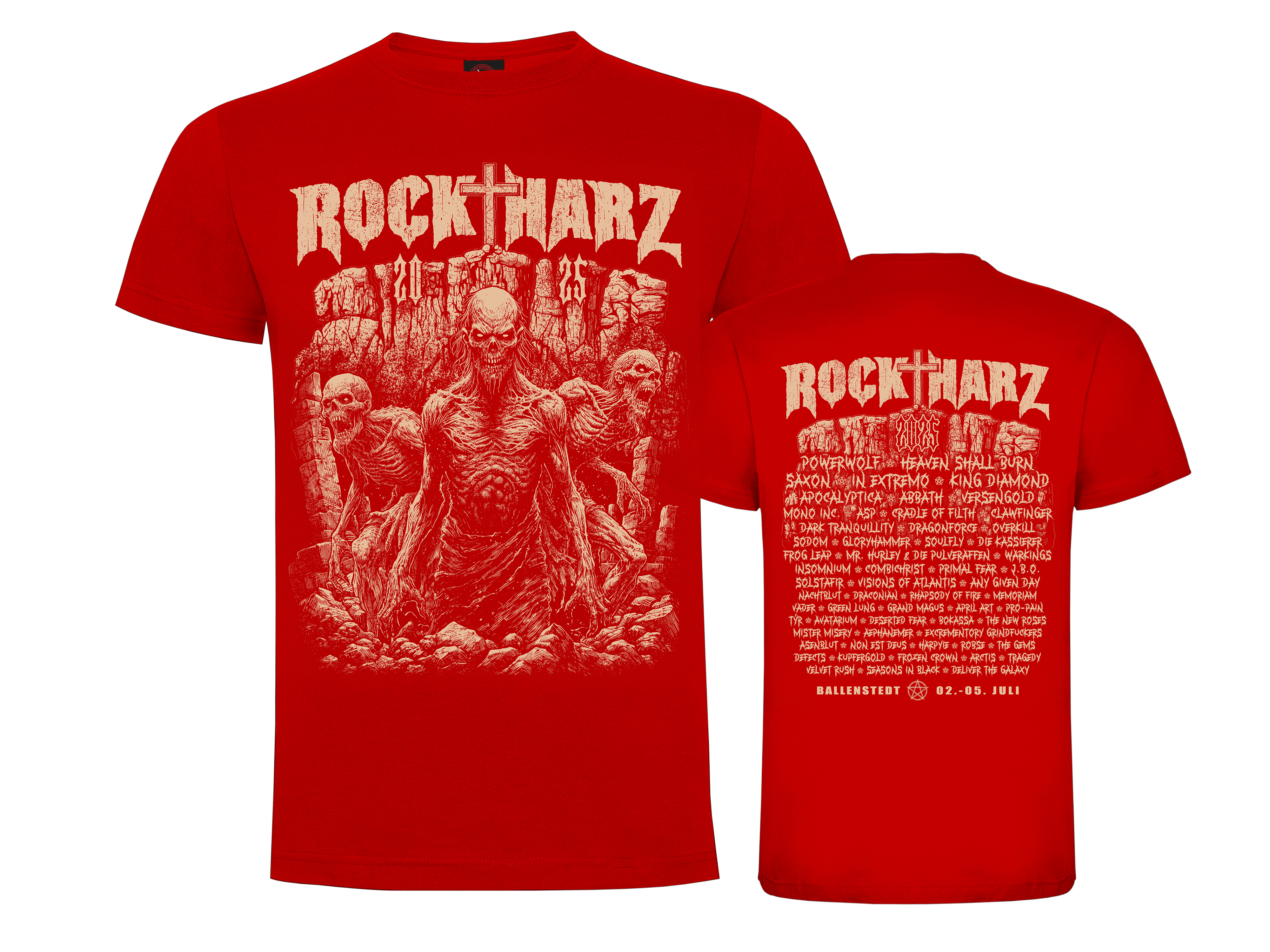 ROCKHARZ 2025 "DEVIL`S WALL (Red)" SHIRT