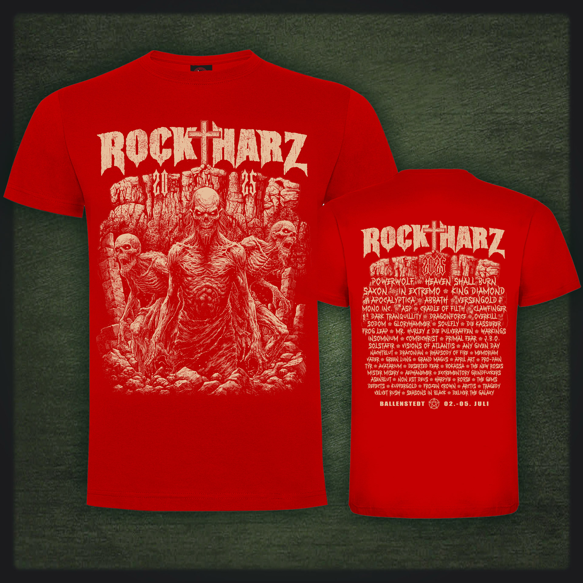 ROCKHARZ 2025 "DEVIL`S WALL (Red)" SHIRT