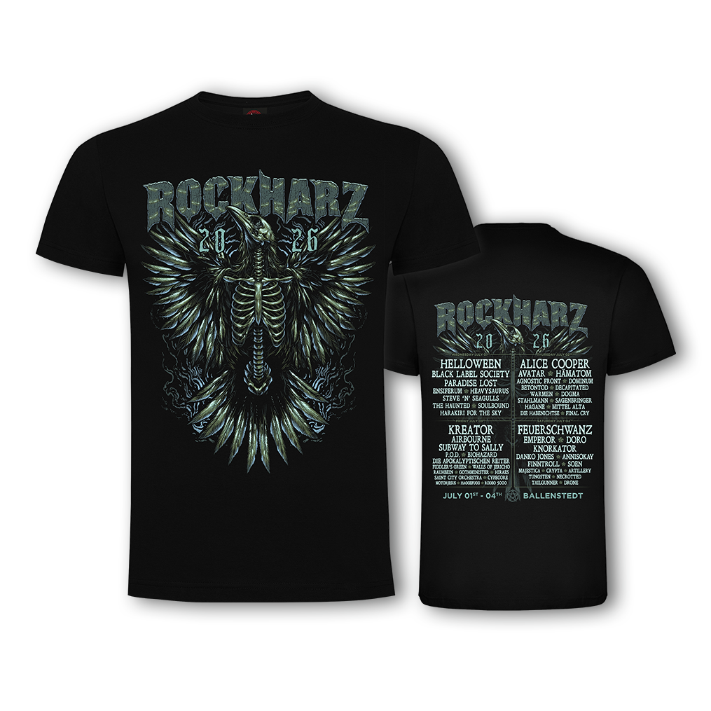 ROCKHARZ 2026 "THE RAVEN`S SKELETON" T-SHIRT