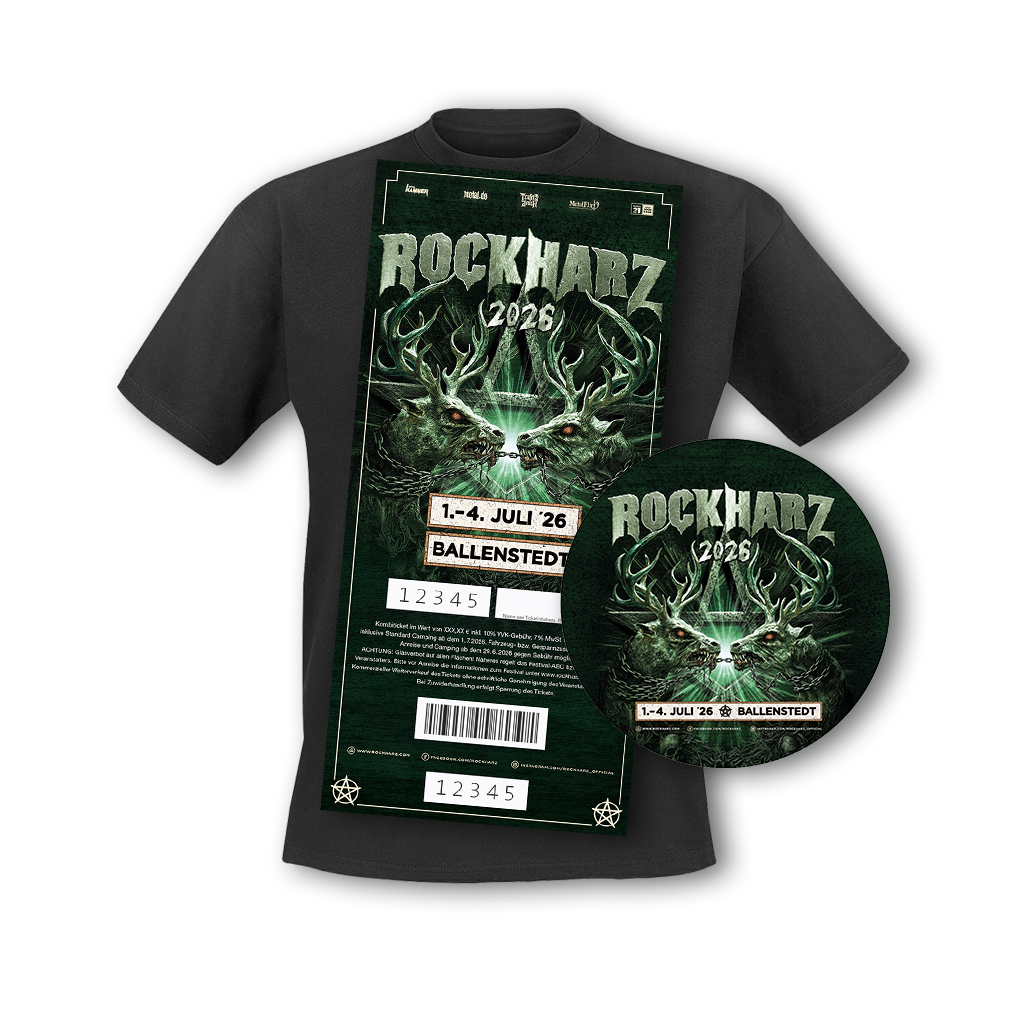 ROCKHARZ 2026 Frühbucherpackage (inkl. T-Shirt)