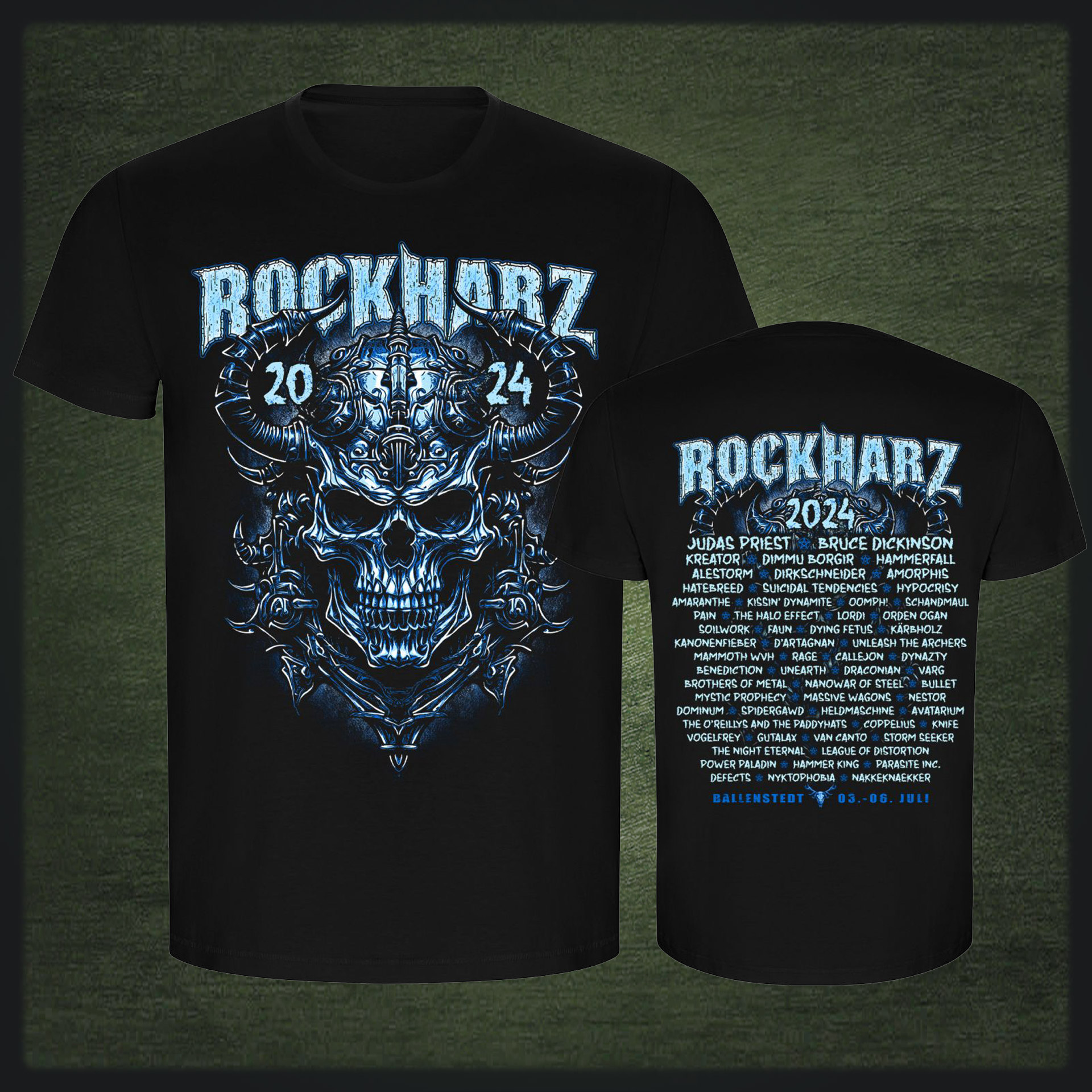 ROCKHARZ 2024 "BLUE SKULL" SHIRT ROCKHARZ 2024 "BLUE SKULL" SHIRT