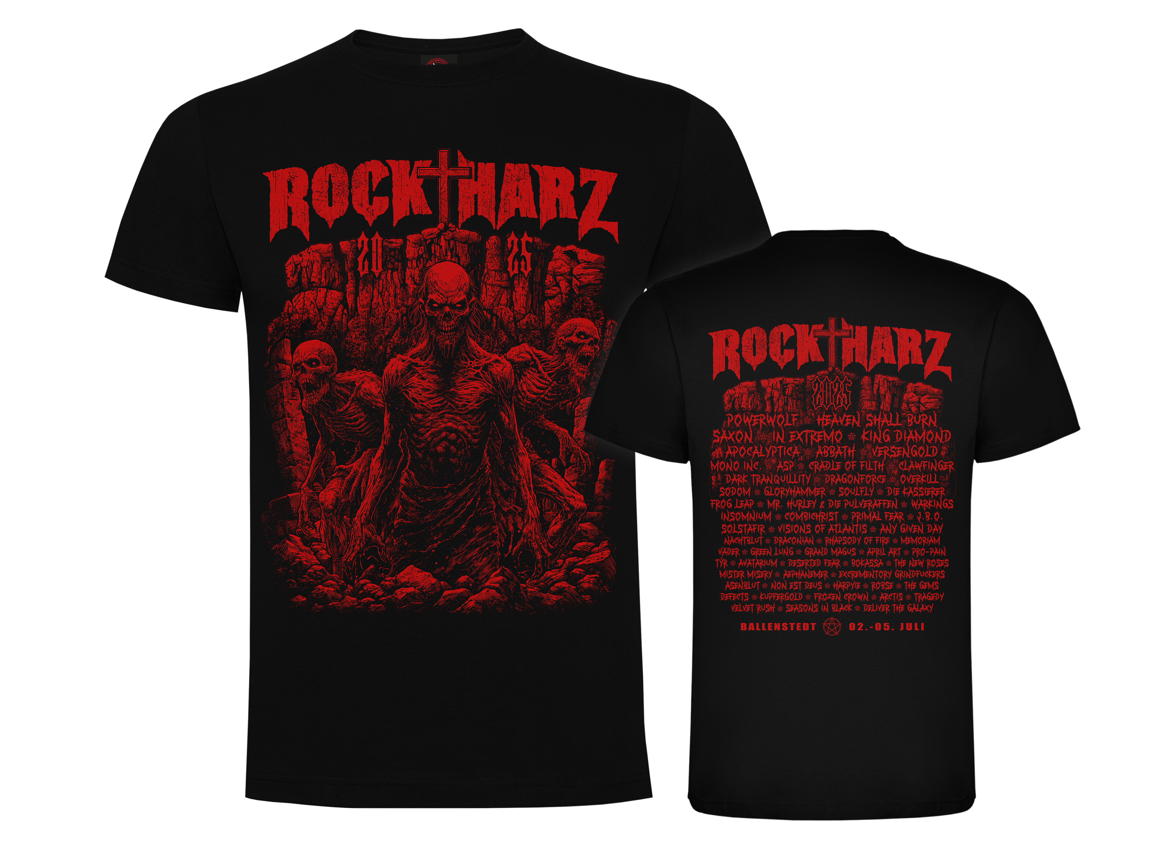 ROCKHARZ 2025 "DEVIL`S WALL (Black)" SHIRT