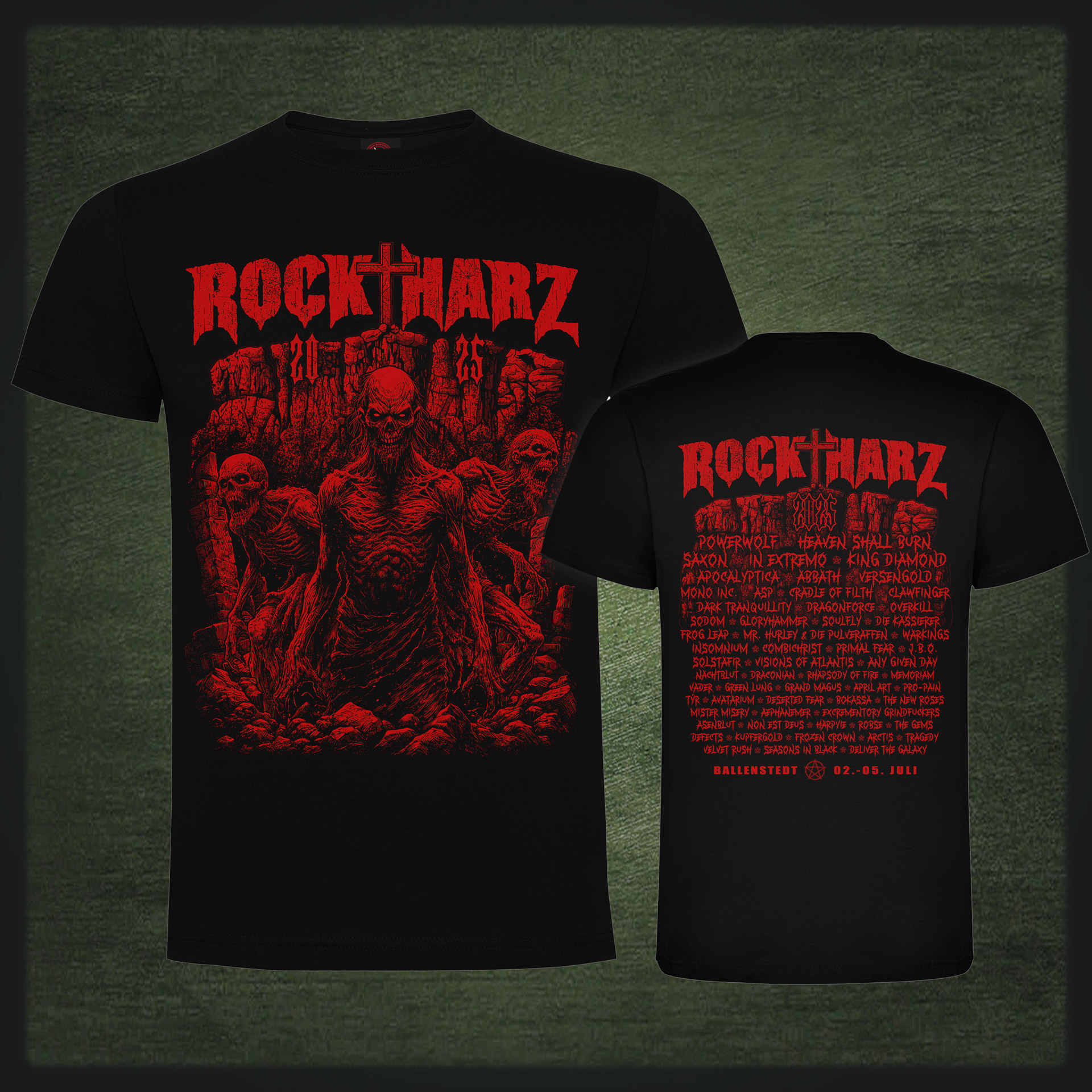 ROCKHARZ 2025 "DEVIL`S WALL (Black)" SHIRT