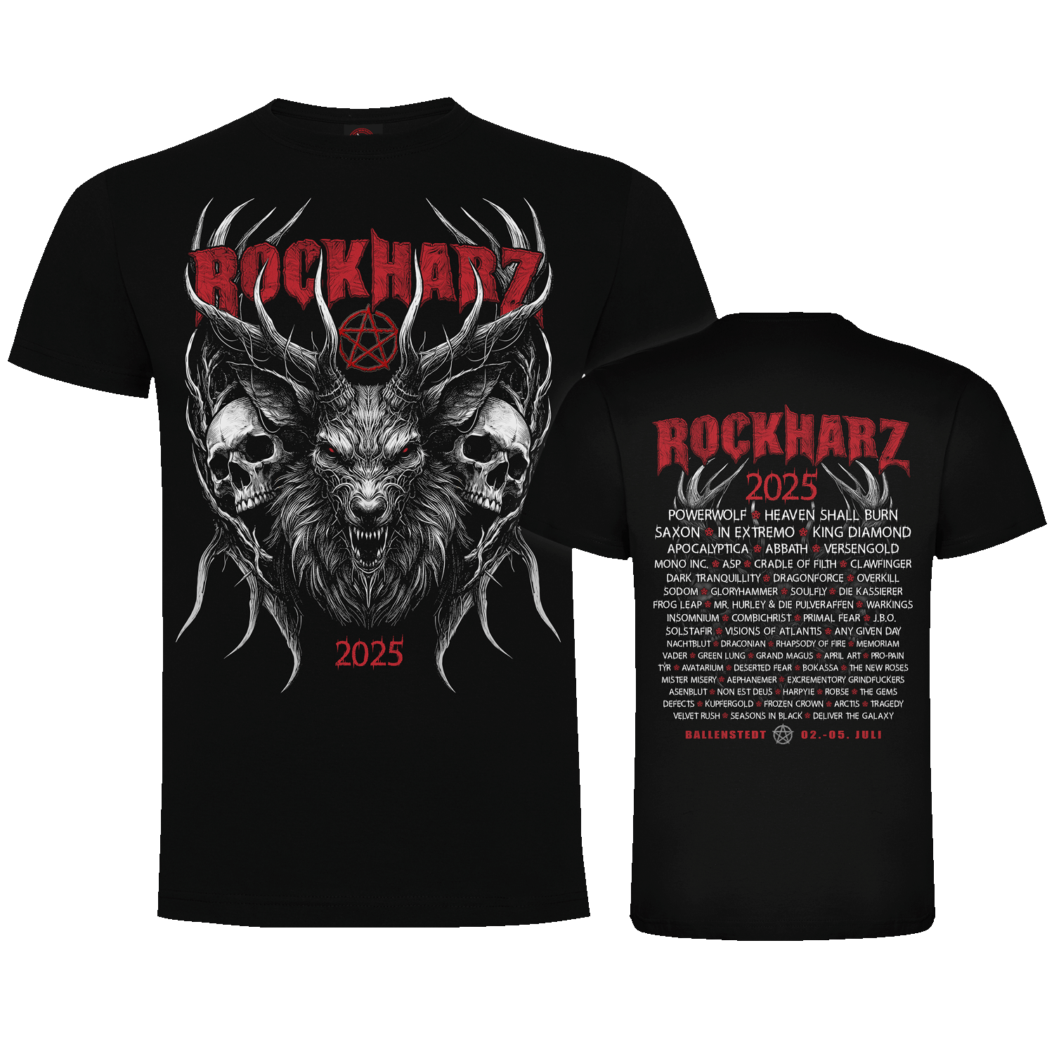 ROCKHARZ 2025 "EVIL DEER" SHIRT
