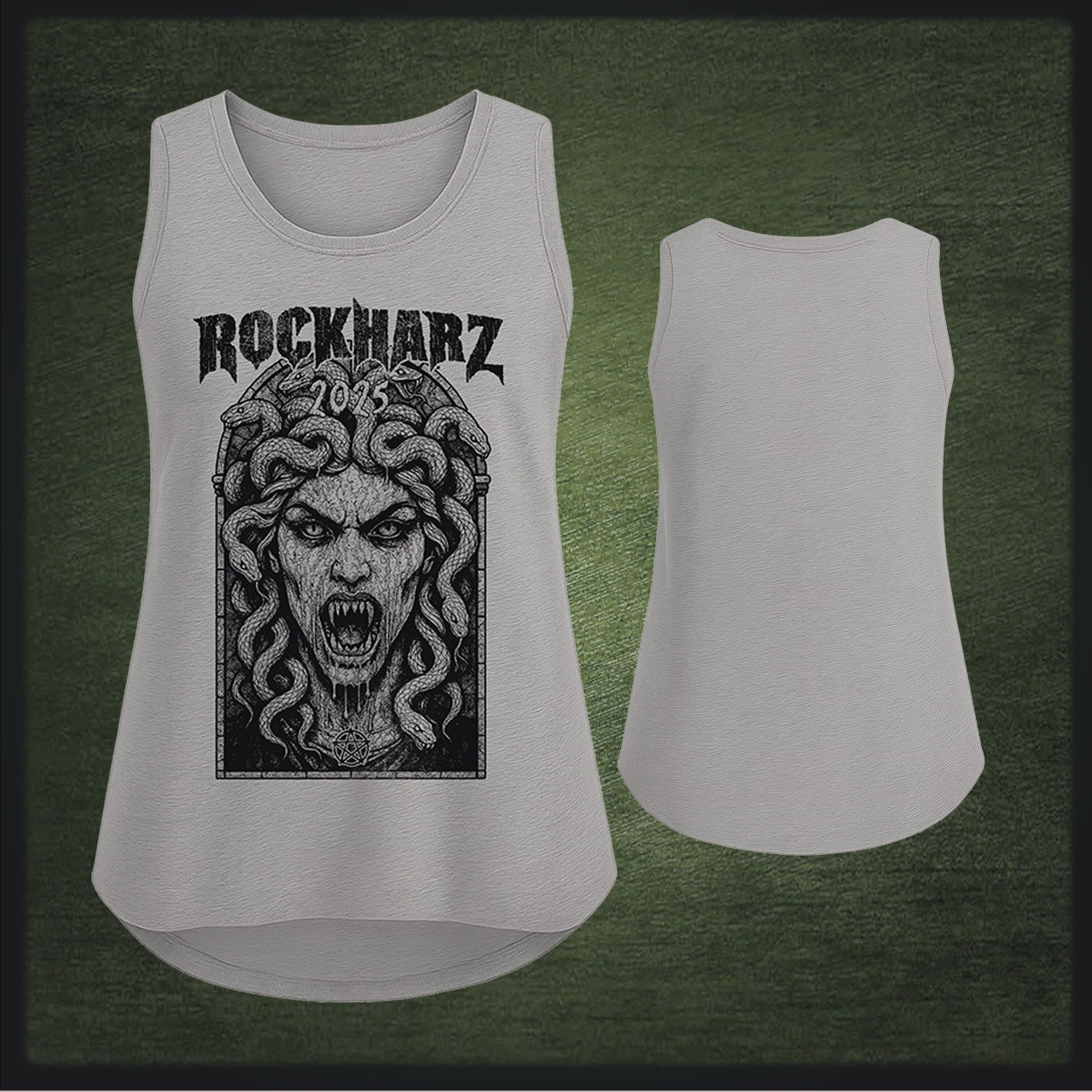 ROCKHARZ 2025 "MEDUSA SPECIAL GREY" TANKTOP