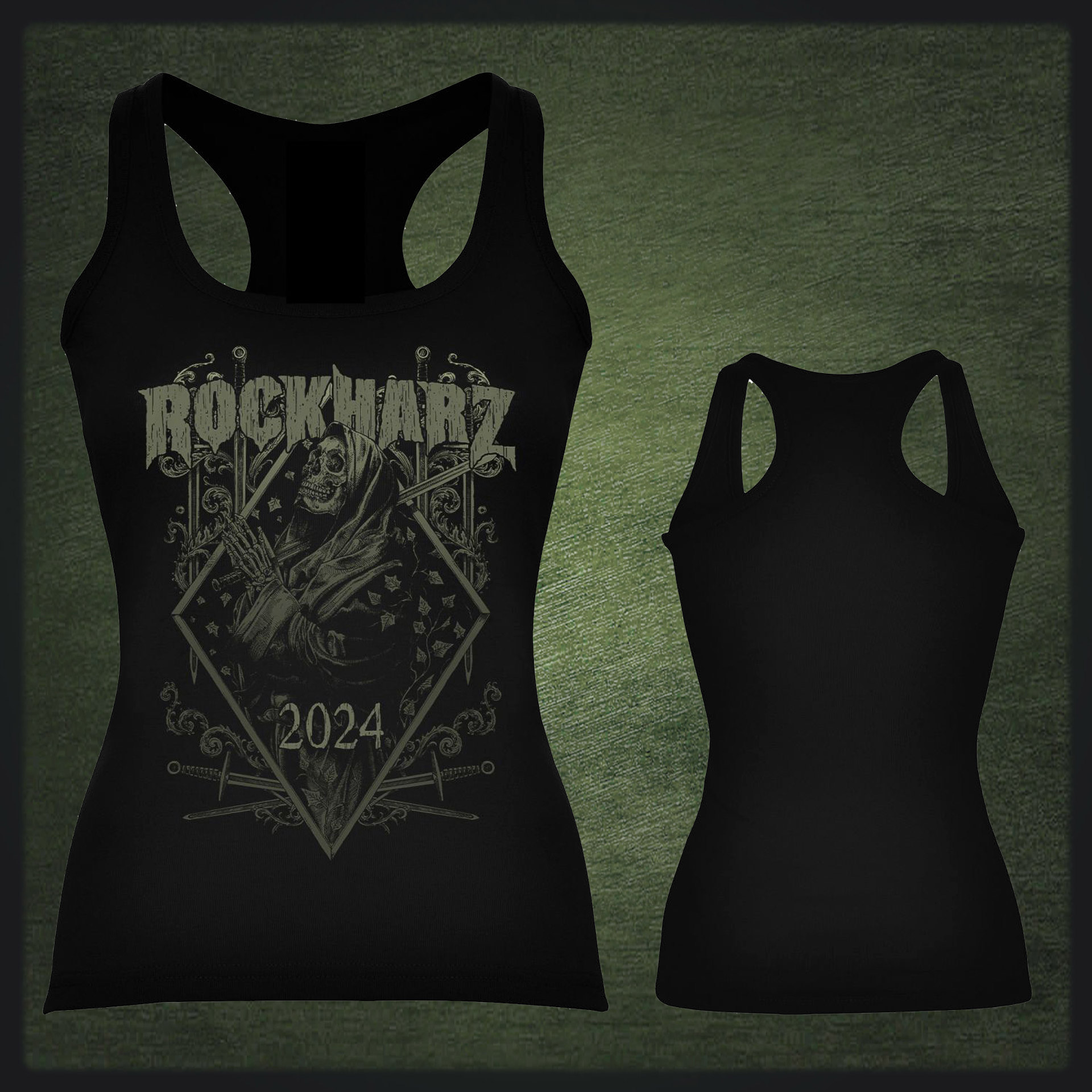 ROCKHARZ 2024 "SWORDS" TANK TOP ROCKHARZ 2024 "SWORDS" TANK TOP