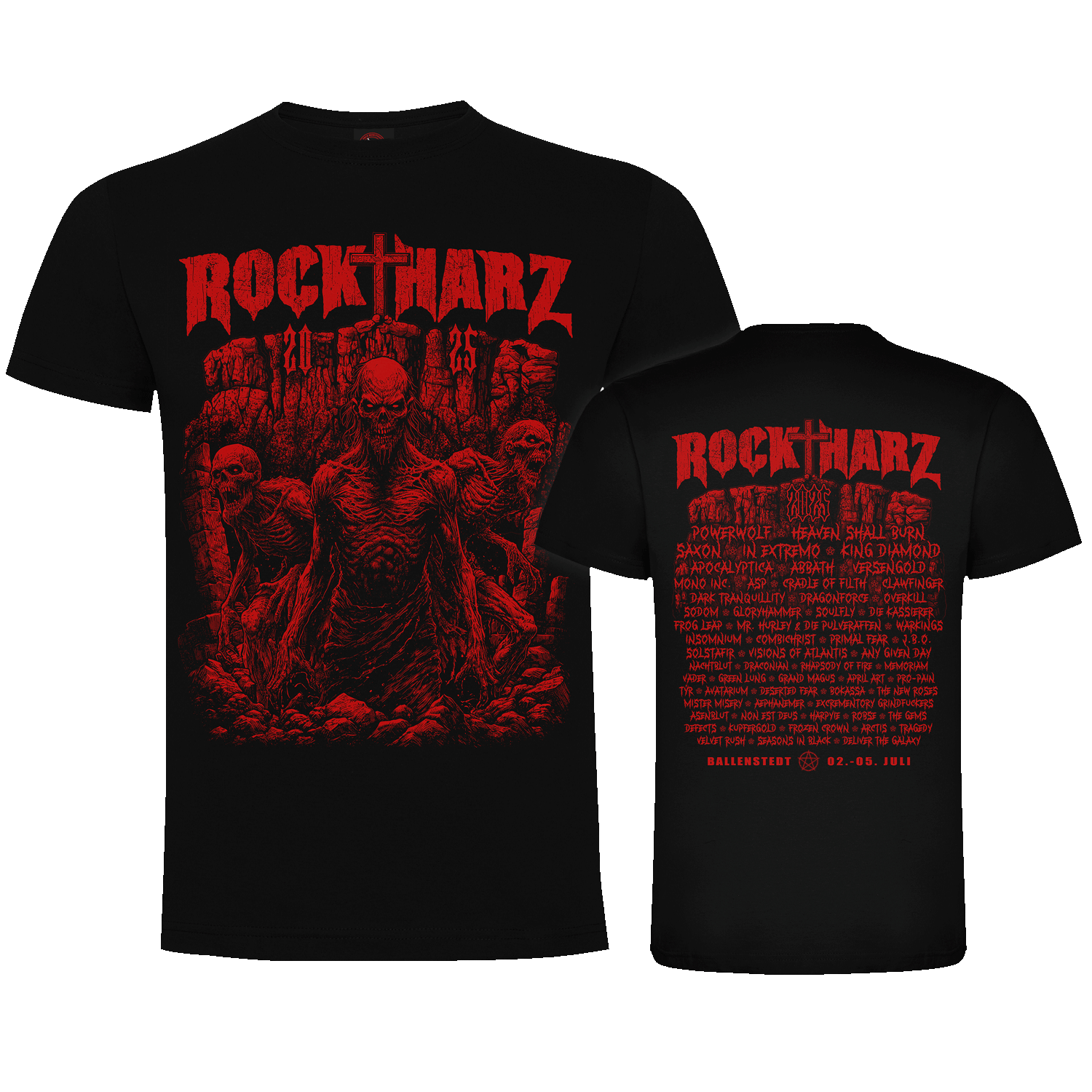 ROCKHARZ 2025 "DEVIL`S WALL (Black)" SHIRT