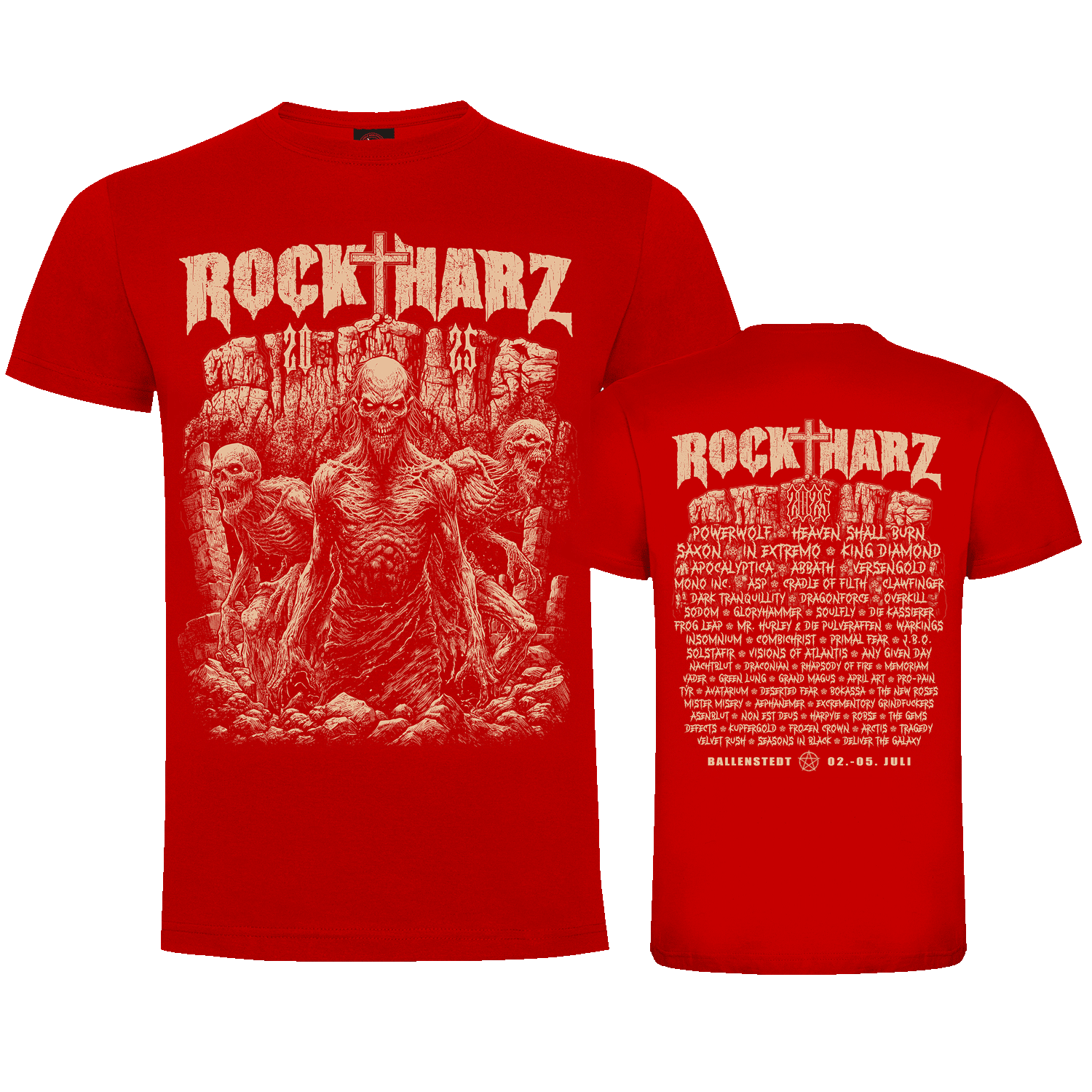 ROCKHARZ 2025 "DEVIL`S WALL (Red)" SHIRT