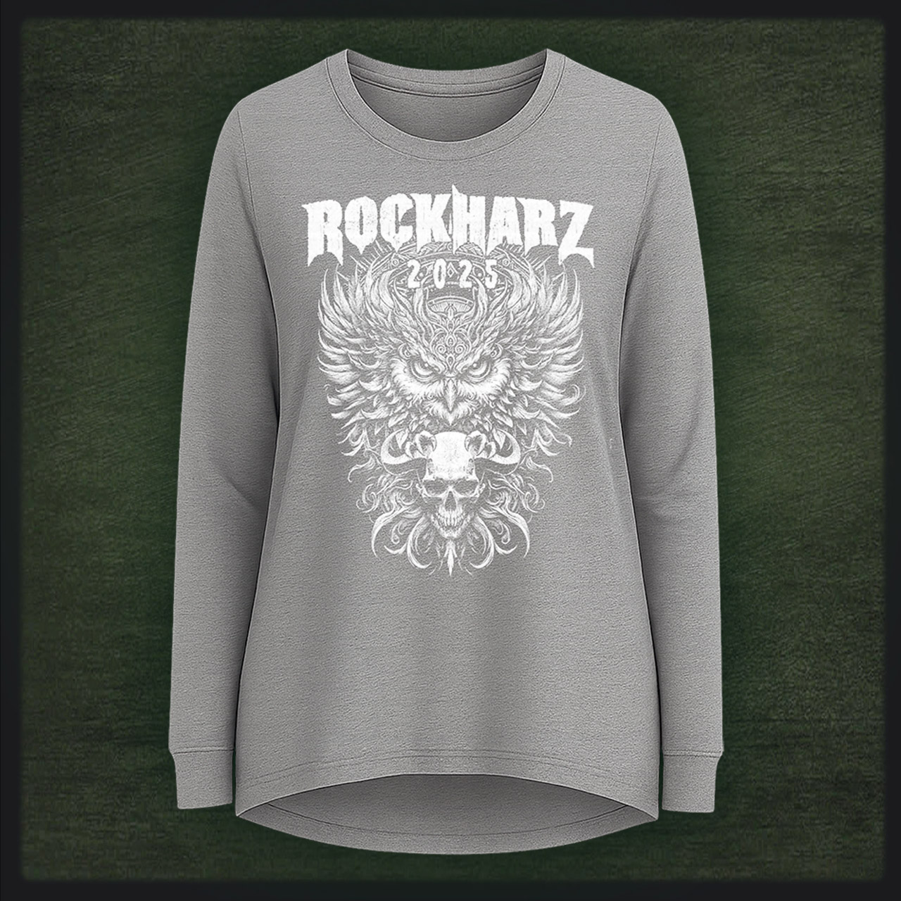 ROCKHARZ 2025 "THE KING OWL SPECIAL" DAMEN LONGSLEEVE ROCKHARZ 2025 "THE KING OWL SPECIAL" DAMEN LONGSLEEVE
